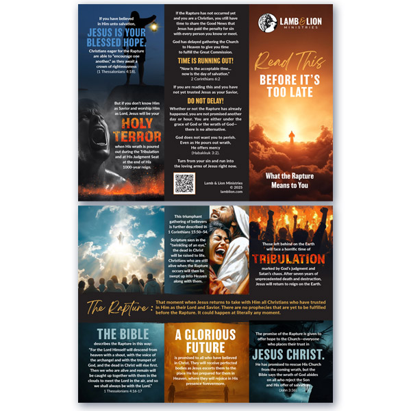 Rapture Tri-fold Tract