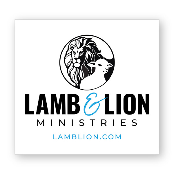 Lamb and Lion Window Cling